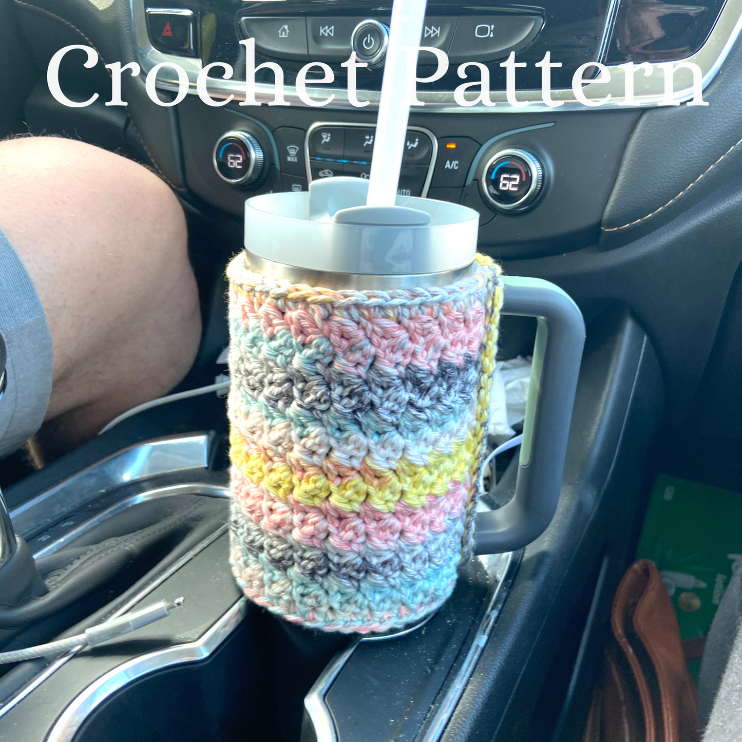 *Pattern: Crochet Suzette Stanley Cover, 30 oz and 40 oz Stanley Tumbler Sleeve Cozy, Beginner Friendly, Easy Step by Step