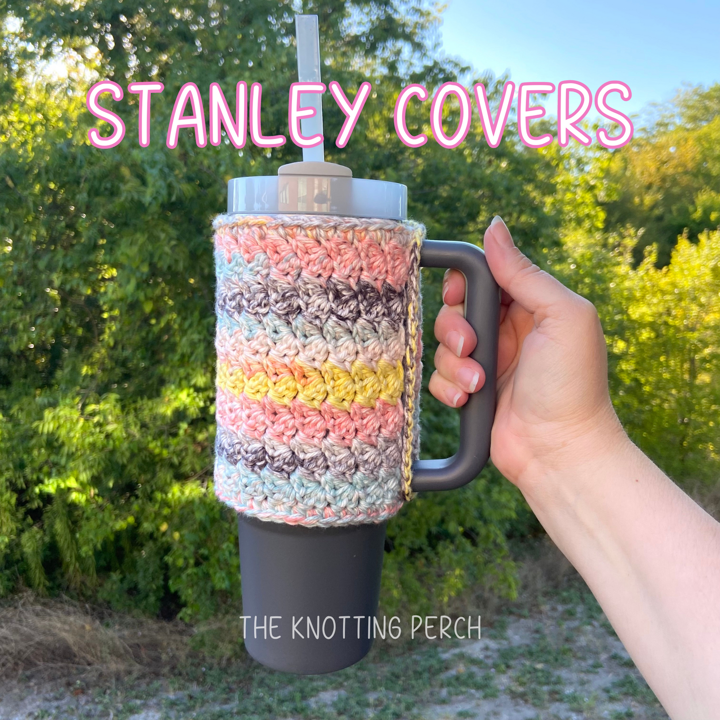 Crochet Stanley Cover, Crochet Tumbler Koozie Cozie, 30 oz and 40 oz