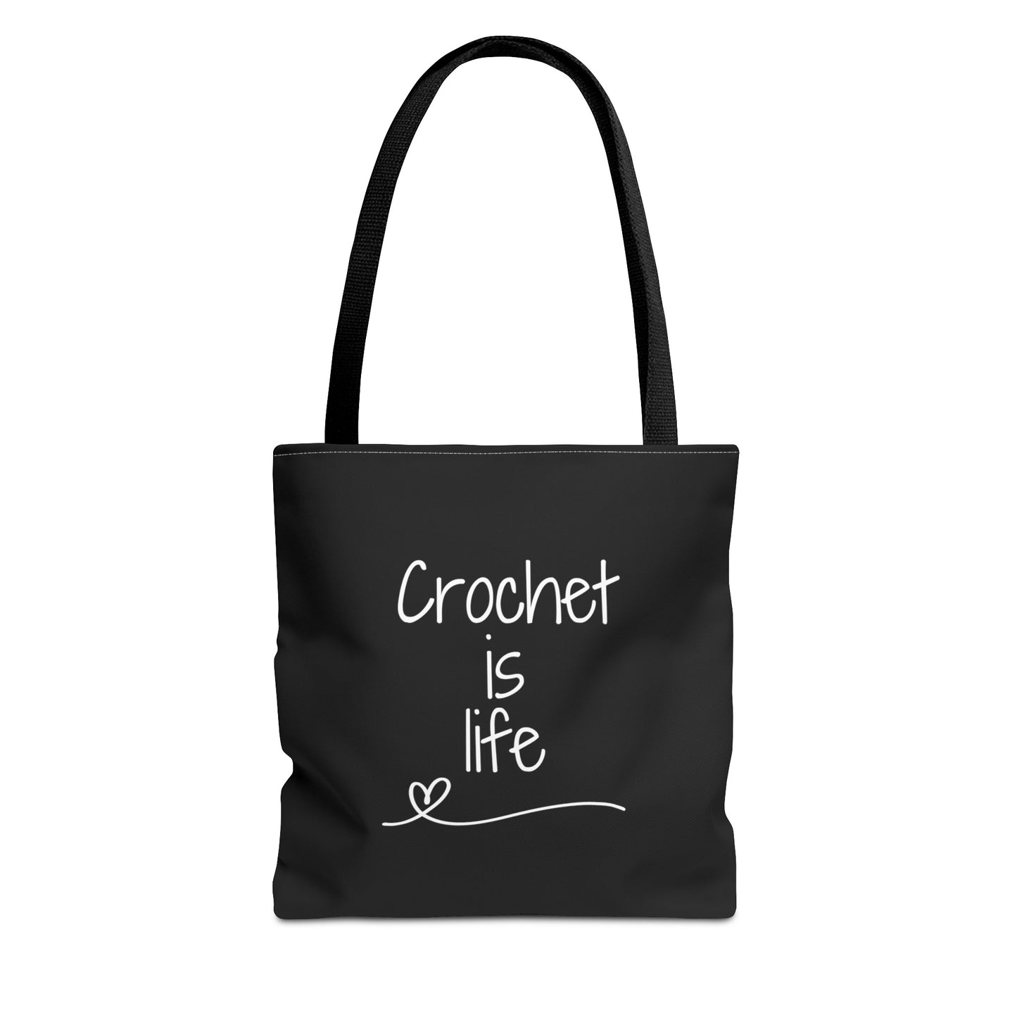 Tote Bag: Crochet is Life, Crochet Bag, Funny Gifts, Hobby Bag