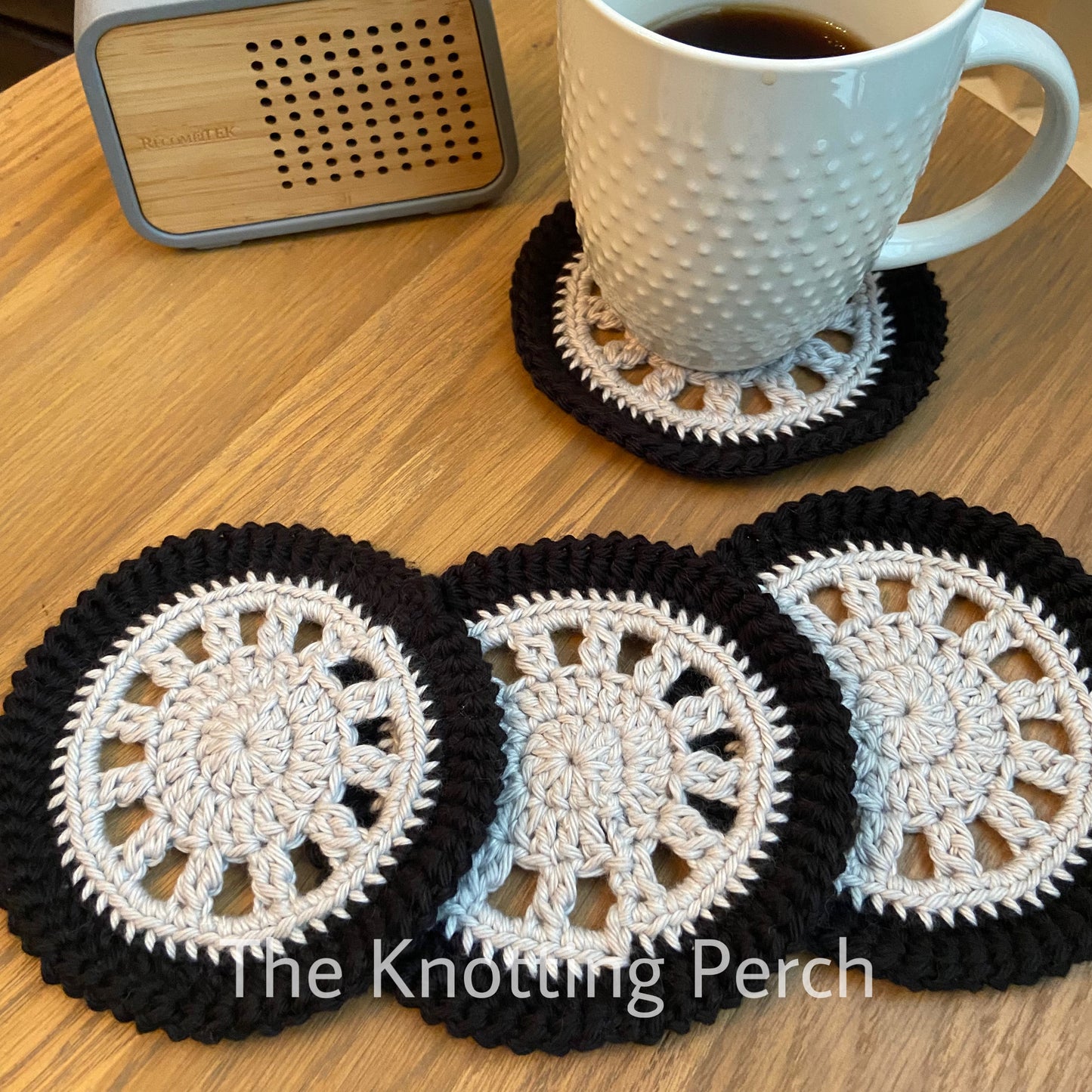 Crochet Wheel Coaster, Car and Vehicle Themed, Man Cave Accessory, Poker Game Night, Car Lover Gift