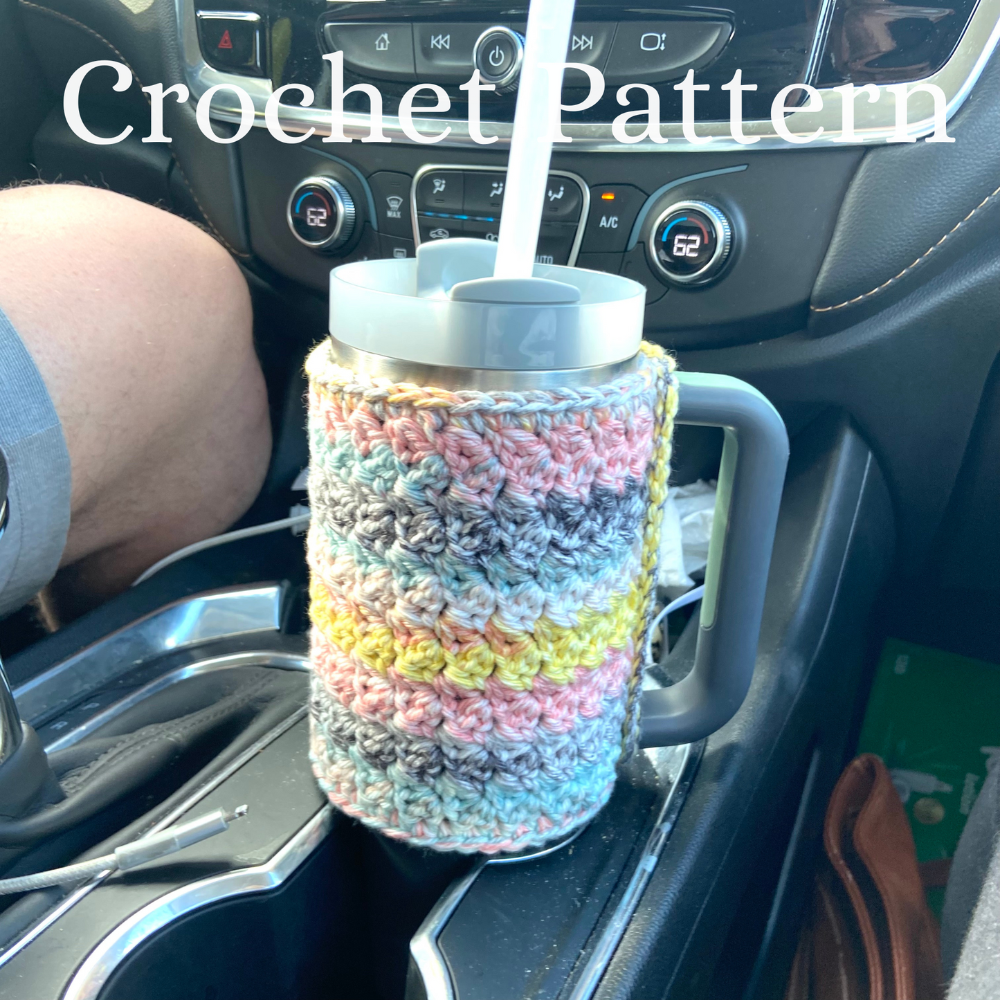 Pattern: Crochet Suzette Stanley Cover, 30 oz and 40 oz Stanley Tumbler Sleeve Cozy, Beginner Friendly, Easy Step by Step