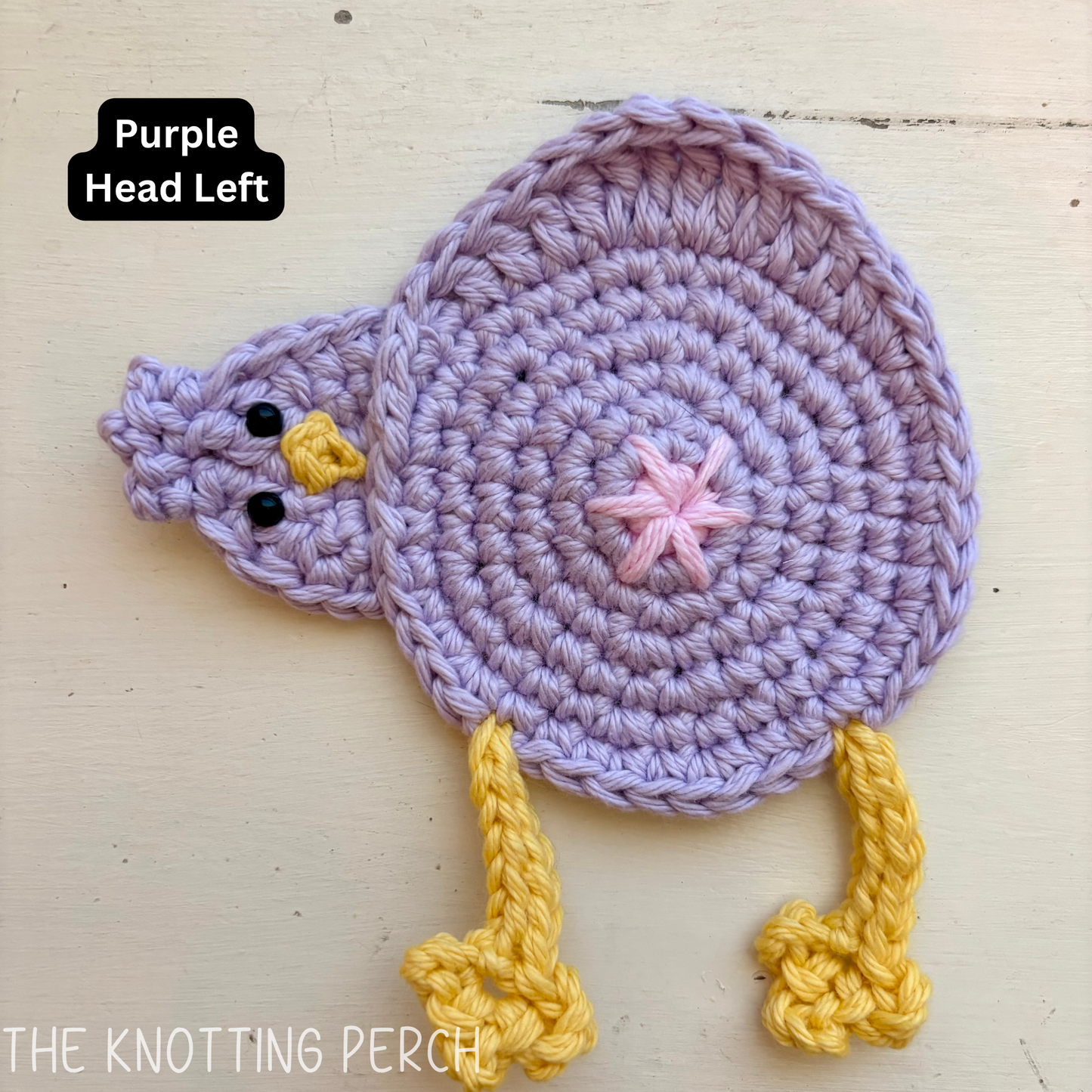 Chicken Butt Crochet Coaster (1 Coaster) | Funny Farmhouse Gift