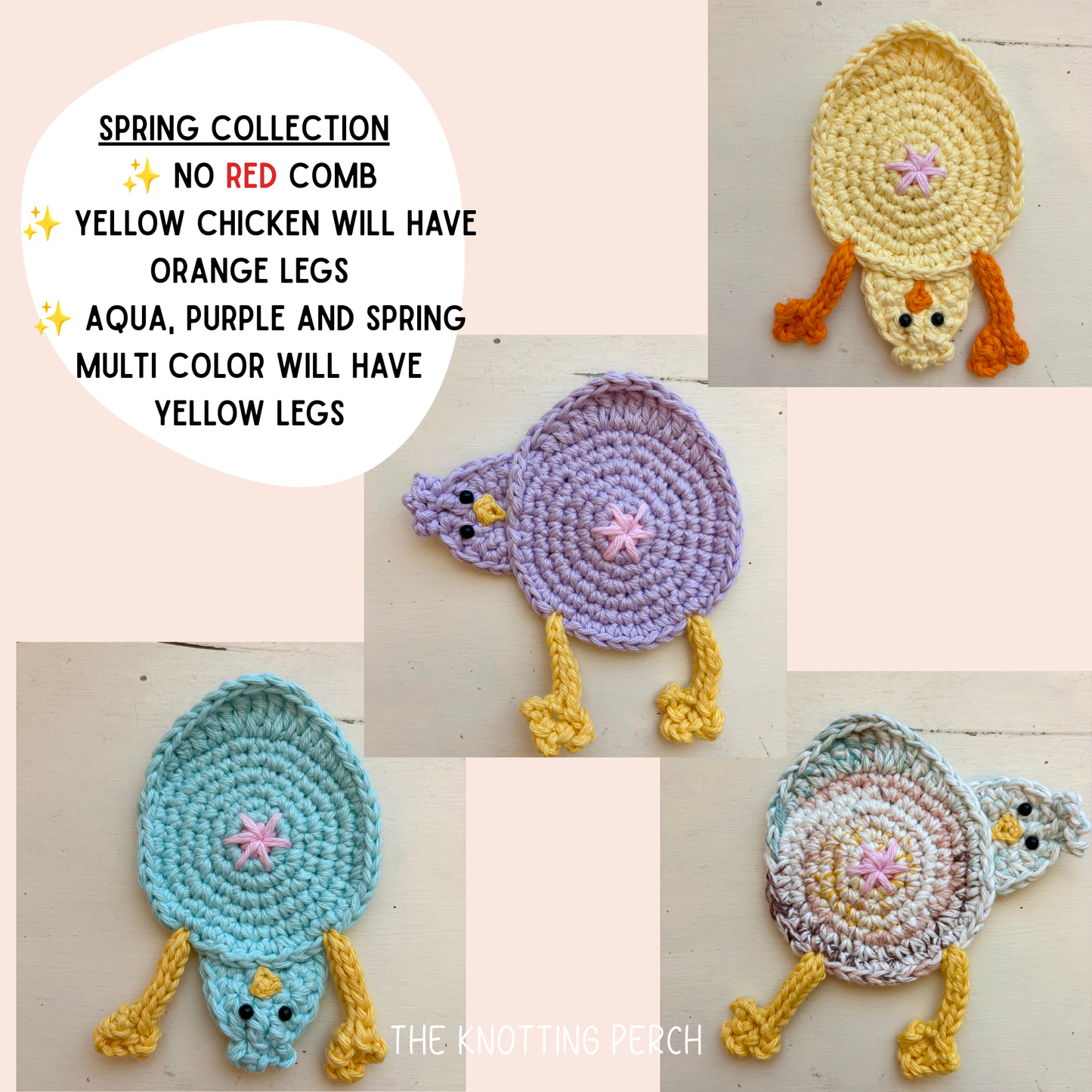 Chicken Butt Crochet Coaster (1 Coaster) | Funny Farmhouse Gift