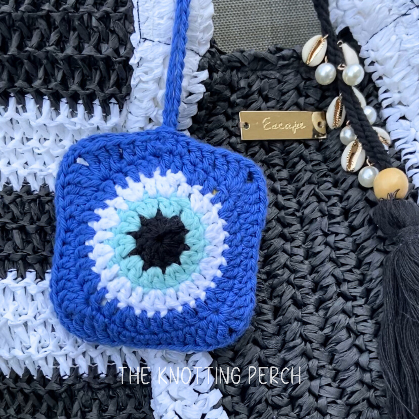 Evil Eye Bag, Wristlet, Pouch, Bag Charm, Car Charm, Purse, MultiColor Evil Eye